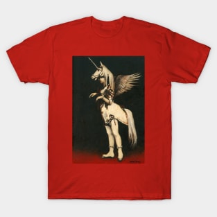 Victorian Gothic Unicorn Lady T-Shirt